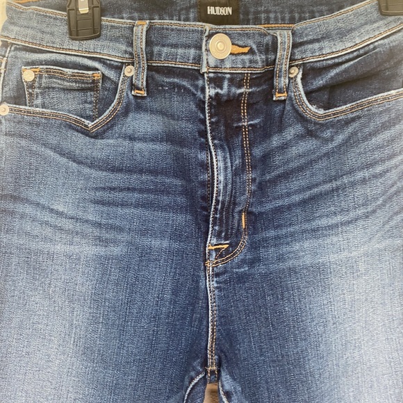 Hudson Brix High Rise Crop Flare In Lonestar 30 - Picture 3 of 9